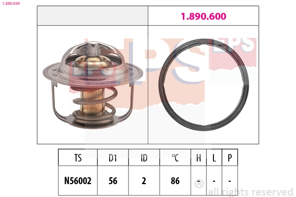 Thermostat, coolant (1.880.949)