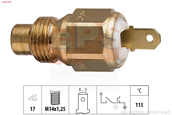 Temperature Switch, coolant warning lamp (1.840.047)