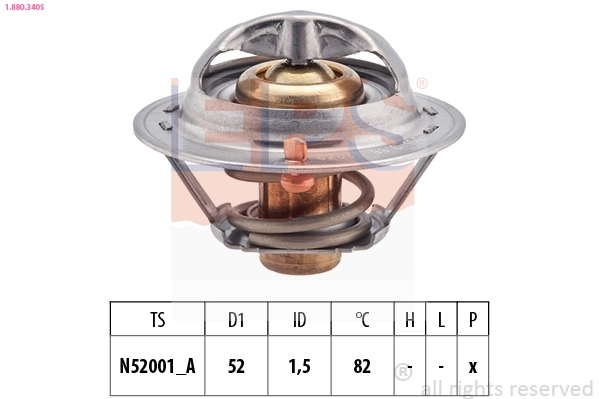 Thermostat, coolant (1.880.340S)