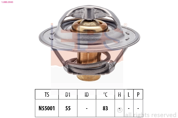 Thermostat, coolant (1.880.304S)