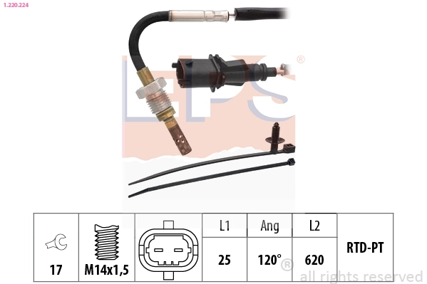 Sensor, exhaust gas temperature (1.220.224)