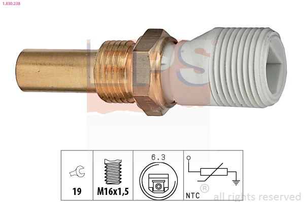 Sensor, coolant temperature (1.830.238)