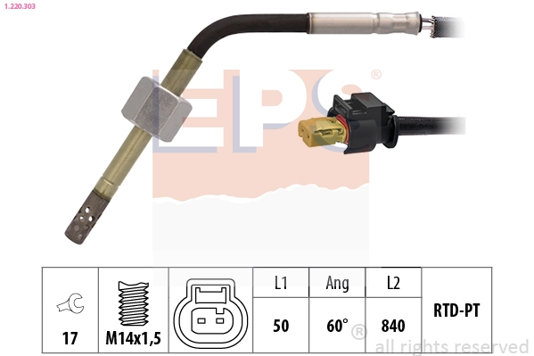 Sensor, exhaust gas temperature (1.220.303)