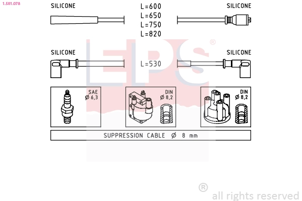 Ignition Cable Kit (1.501.078)