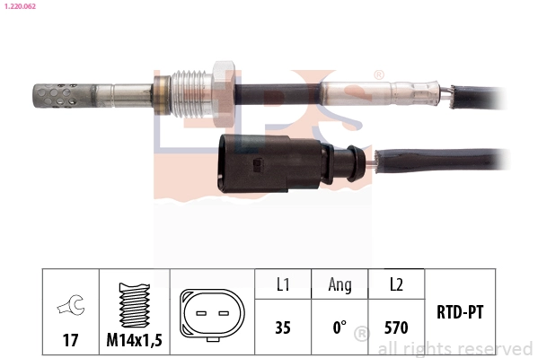 Sensor, exhaust gas temperature (1.220.062)
