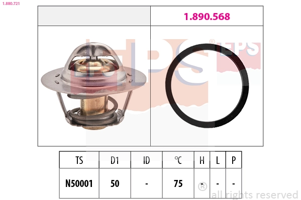 Thermostat, coolant (1.880.721)
