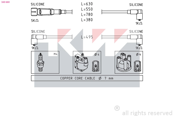 Ignition Cable Kit (360 660)