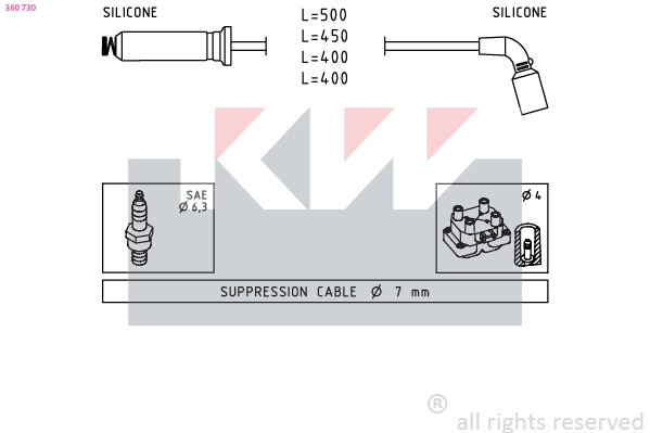 Ignition Cable Kit (360 730)