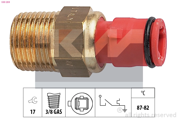 Temperature Switch, radiator fan (550 259)