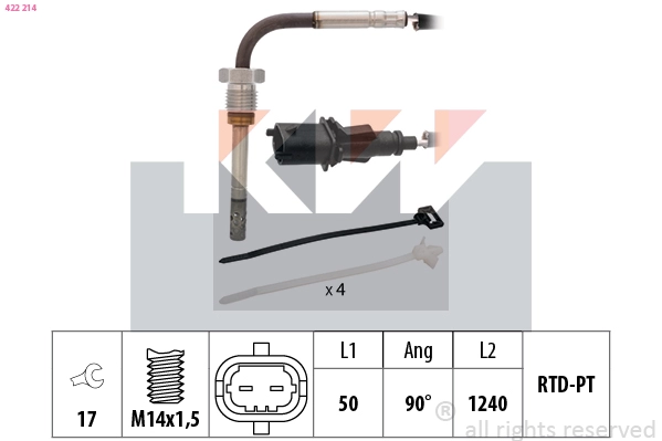 Sensor, exhaust gas temperature (422 214)