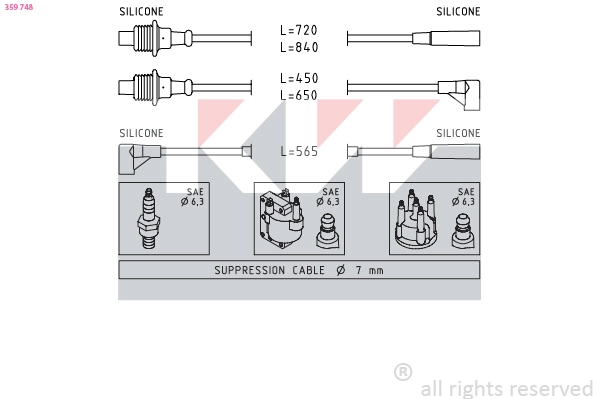 Ignition Cable Kit (359 748)