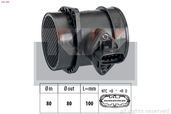 Mass Air Flow Sensor (491 492)