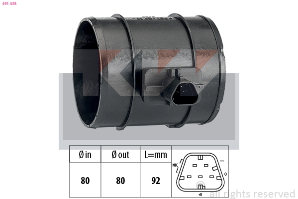 Mass Air Flow Sensor (491 438)