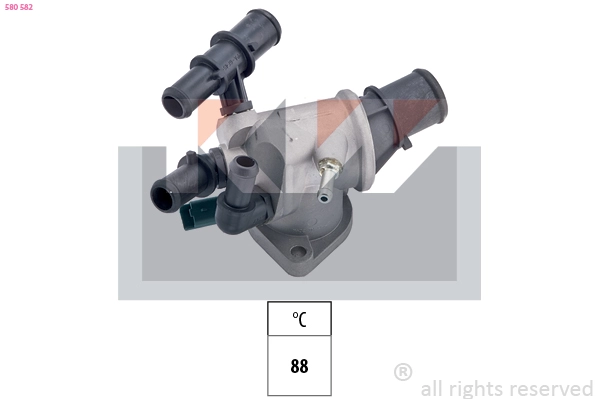 Thermostat, coolant (580 582)
