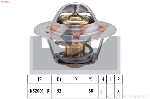 Thermostat, coolant (580 355S)