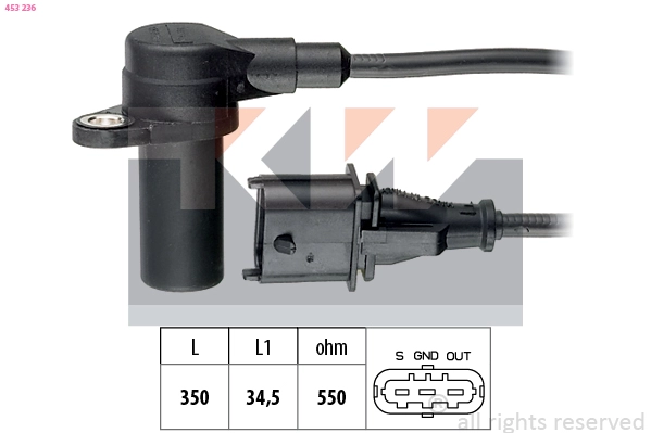 Sensor, crankshaft pulse (453 236)
