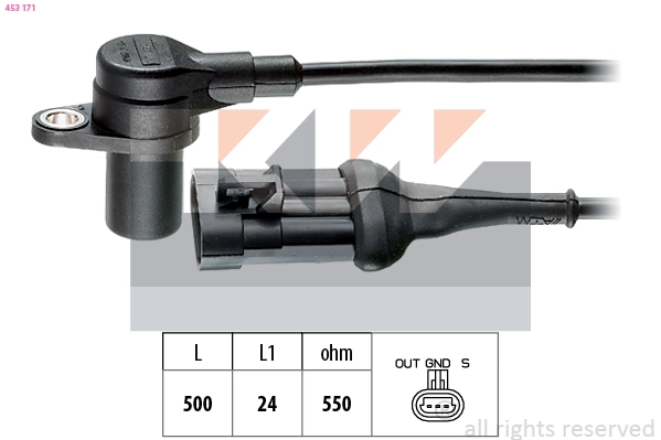 Sensor, crankshaft pulse (453 171)