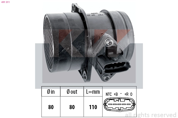 Mass Air Flow Sensor (491 311)