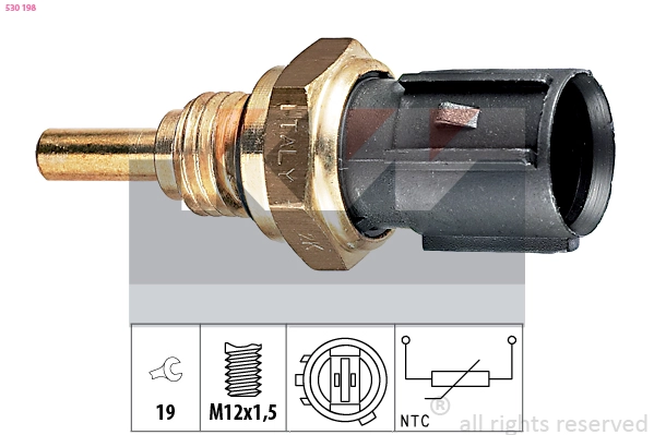 Sensor, oil temperature (530 198)