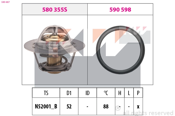 Thermostat, coolant (580 487)
