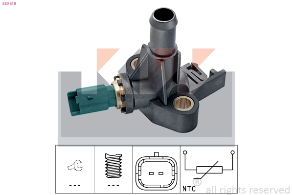 Sensor, coolant temperature (530 318)
