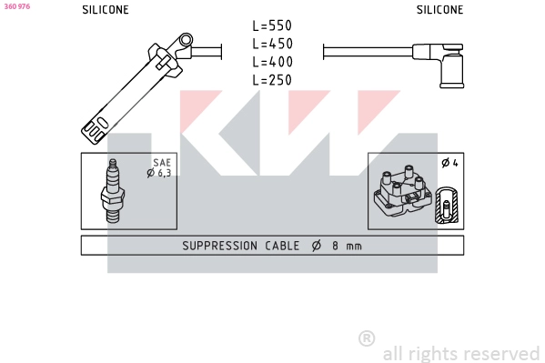 Ignition Cable Kit (360 976)