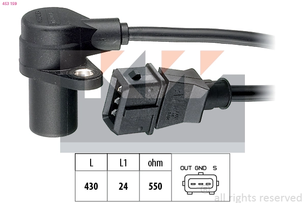 Sensor, crankshaft pulse (453 159)