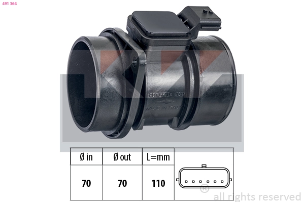 Mass Air Flow Sensor (491 364)