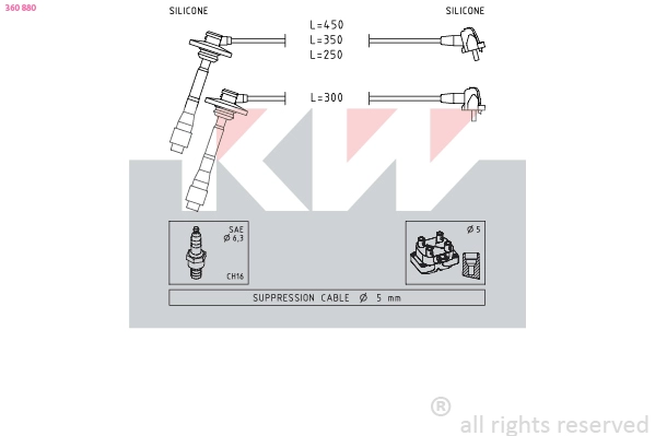 Ignition Cable Kit (360 880)