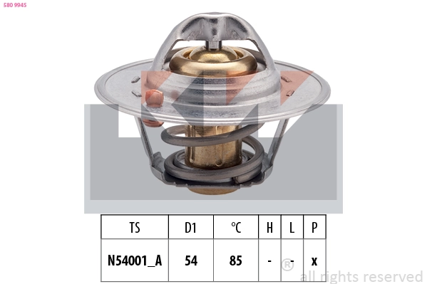 Thermostat, coolant (580 994S)