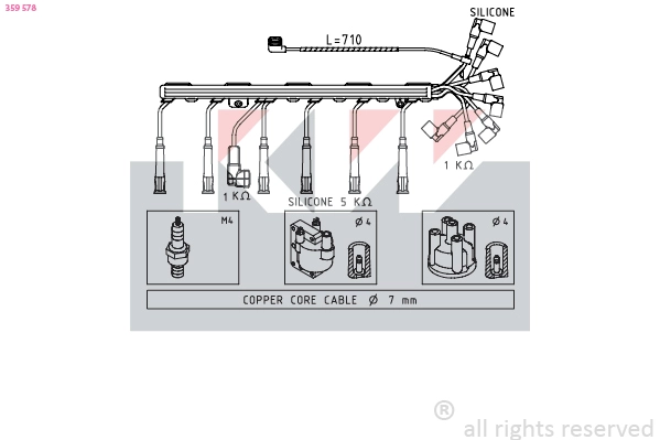 Ignition Cable Kit (359 578)
