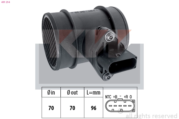 Mass Air Flow Sensor (491 214)