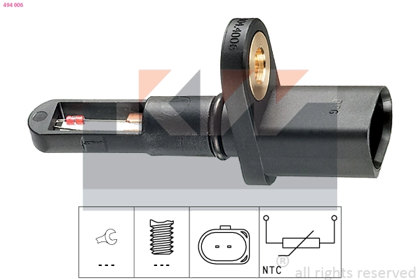 Sensor, intake air temperature (494 006)
