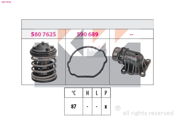 Thermostat, coolant (580 763K)