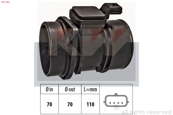 Mass Air Flow Sensor (491 454)
