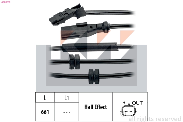 Sensor, wheel speed (460 070)