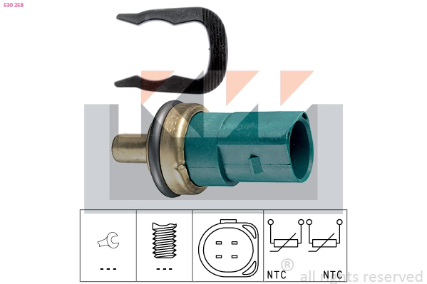 Sensor, coolant temperature (530 258)