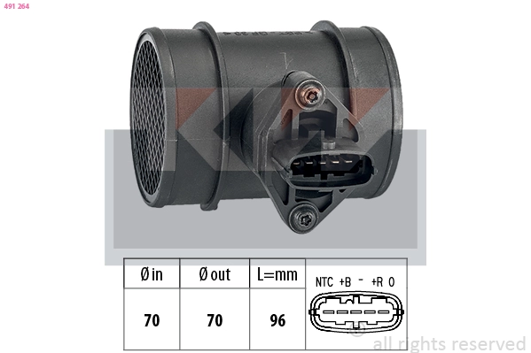 Mass Air Flow Sensor (491 264)