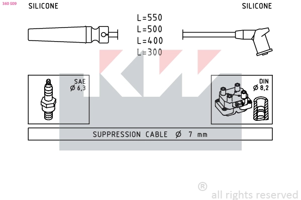 Ignition Cable Kit (360 509)