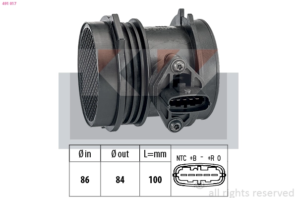 Mass Air Flow Sensor (491 017)