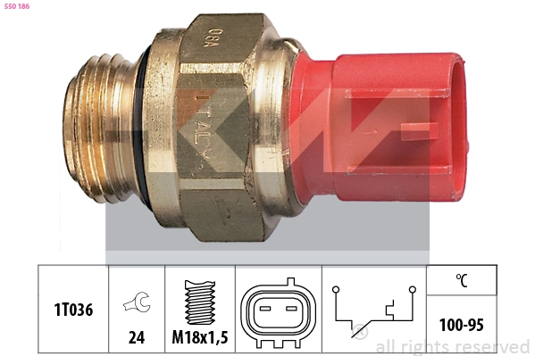 Temperature Switch, radiator fan (550 186)