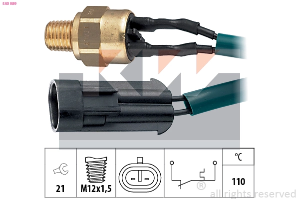 Temperature Switch, coolant warning lamp (540 089)