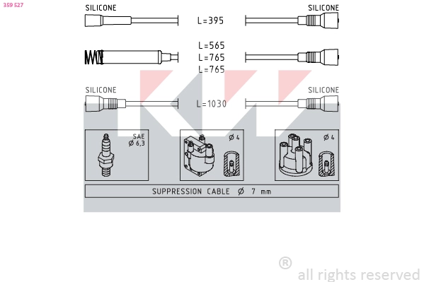 Ignition Cable Kit (359 527)