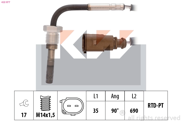 Sensor, exhaust gas temperature (422 077)