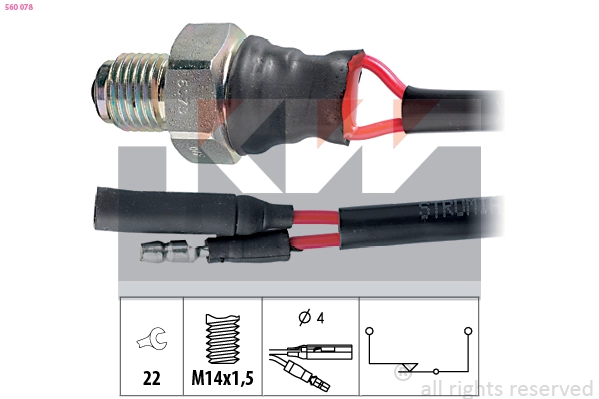 Switch, reverse light (560 078)