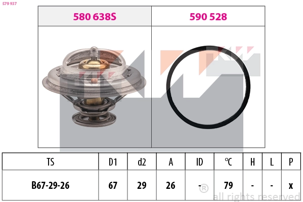 Thermostat, coolant (579 937)