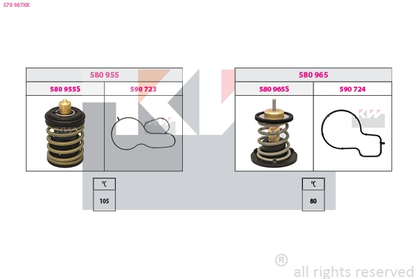 Thermostat, coolant (579 987KK)