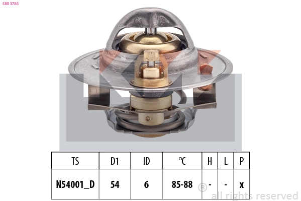 Thermostat, coolant (580 378S)