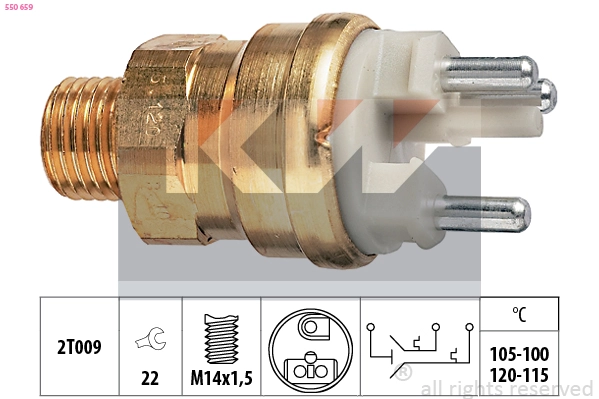Temperature Switch, radiator fan (550 659)