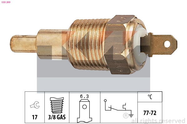 Temperature Switch, radiator fan (550 269)